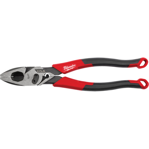 Pince &agrave; poign&eacute;es confort pour monteurs de lignes avec pince &agrave; sertir et coupe-boulons Equipex