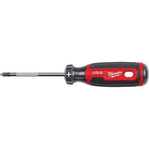 Phillips Screwdriver, #1 Tip, Round, 170 mm L, Cushion Grip Handle Equipex