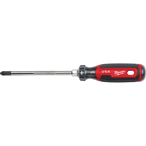 Phillips Screwdriver, #3 Tip, Round, 279 mm L, Cushion Grip Handle Equipex