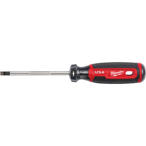 ECX Screwdriver, #1 Tip, Round, 211 mm L, Cushion Grip Handle Equipex