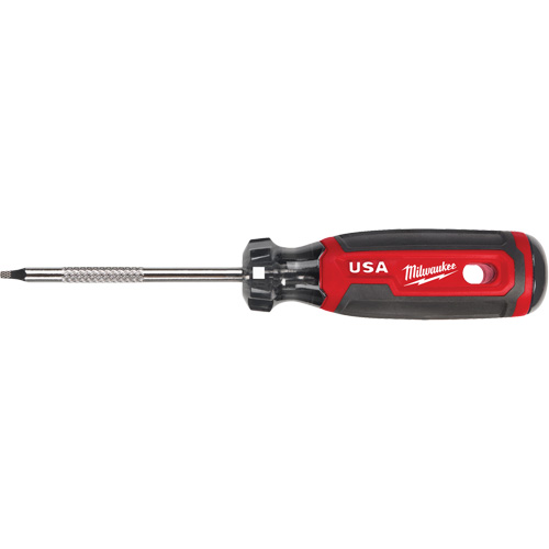 Square Screwdriver, #1 Tip, Round, 170 mm L, Cushion Grip Handle Equipex