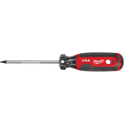 Square Screwdriver, #2 Tip, Round, 211 mm L, Cushion Grip Handle Equipex