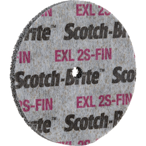 Meule homog&egrave;ne Scotch-Brite EXL, 3" x 1/2", Arbre de 1/4" Equipex