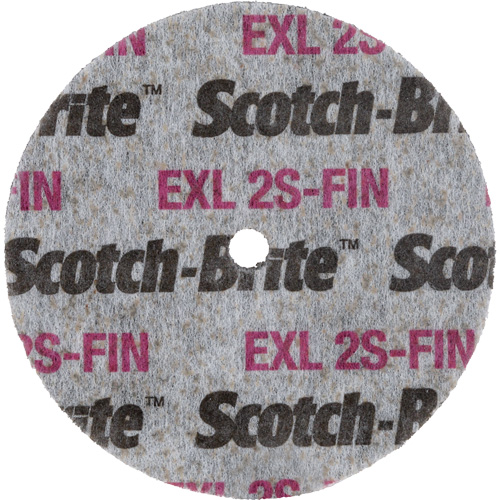 Meule homog&egrave;ne Scotch-Brite EXL, 3" x 1/2", Arbre de 1/4" Equipex