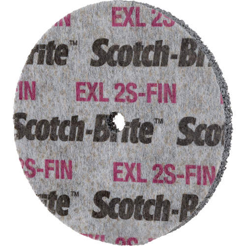 Meule homog&egrave;ne Scotch-Brite EXL, 3" x 1/2", Arbre de 1/4" Equipex