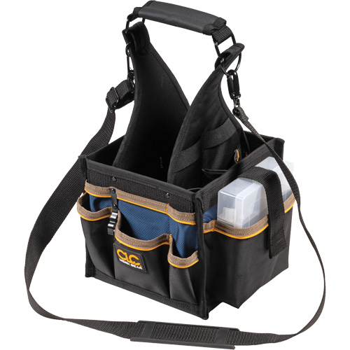 Tool Pouches, Canvas, 25 Pockets, Black Equipex