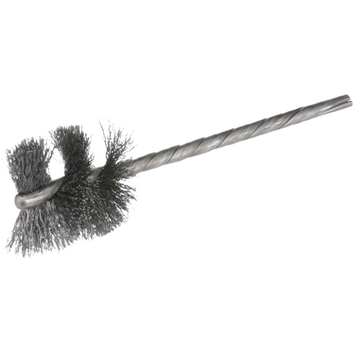 HeliTuf&reg; Crimped Wire Internal Brush Kit, 3/8" Dia. x 1" L, 3-1/2" Overall Length Equipex