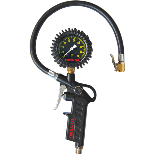 Pistol Grip Dial Inflator Gauge Equipex