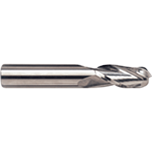Ball Nose End Mill, 1/8" Dia., 4 Flutes, Carbide Equipex