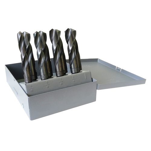 Reduced Shank Drill Bit Set, 5 Pieces, High Speed Steel Equipex