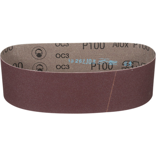 Cloth Belt 241D, 3" W X 24" L, Aluminum Oxide, P100 Grit Equipex