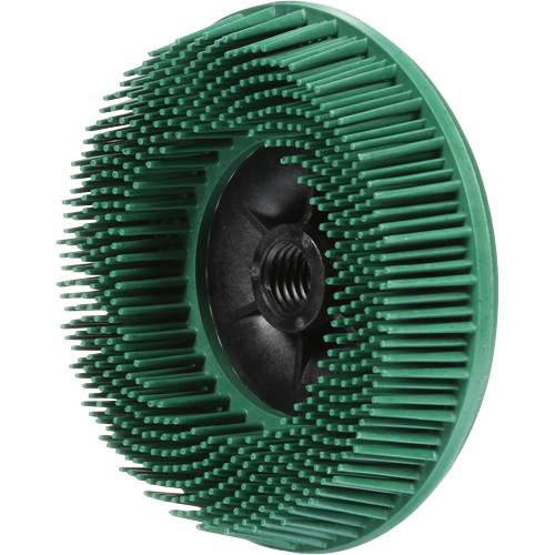 Disques radiaux bristle pour meuleuses angulaires Scotch-Brite, C&eacute;ramique, Grain 50, 4-1/2" dia. Equipex