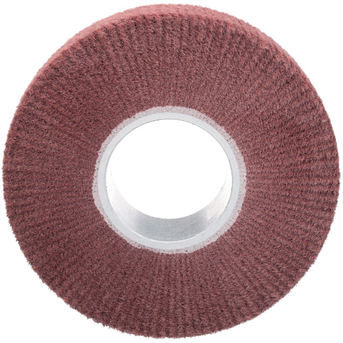 Brosse &agrave; lamelle de finition Scotch-Brite, Oxyde d'aluminium, Grain Fin, 8" x 2" x 3" Equipex