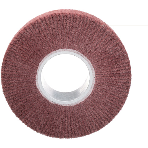 Brosse &agrave; lamelle de finition Scotch-Brite, Oxyde d'aluminium, Grain Tr&egrave;s fin, 8" x 2" x 3" Equipex