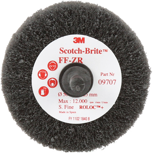 Scotch-Brite Cut & Polish Flap Brush, Aluminum Oxide, Fine Grit, 2" x 1" x 1/4" Equipex