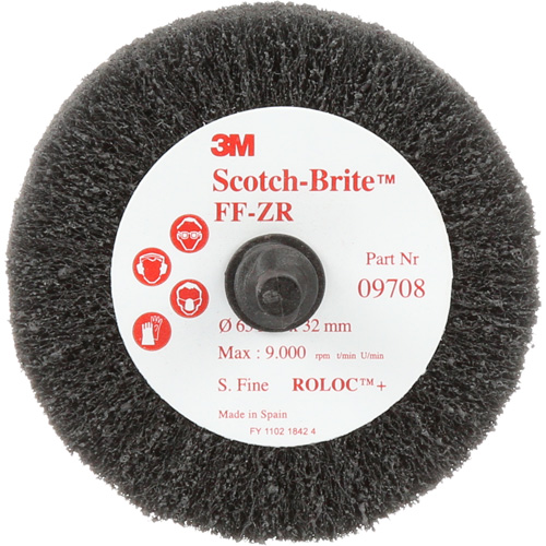 Scotch-Brite Cut & Polish Flap Brush, Aluminum Oxide, Fine Grit, 2-1/2" x 1-1/4" x 1/4" Equipex