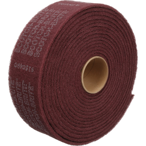 Scotch-Brite Clean & Finish Roll, Medium, Aluminum Oxide, 4" W x 30' L Equipex