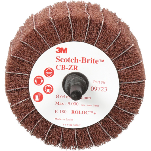 Disque combin&eacute; Scotch-Brite, 2-1/2" dia., Grain 180, Oxyde d'aluminium Equipex