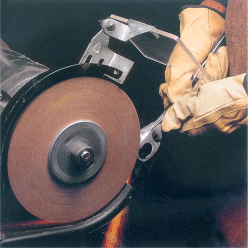 Meules d'abrasion & de polissage Scotch-brite, 6" dia. x 1" la, Arbre 1", Oxyde d'aluminium Equipex
