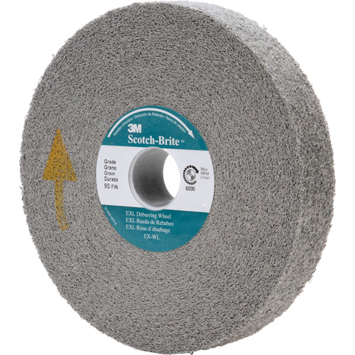Meule d'&eacute;barbage EXL Scotch-Brite, 6" x 1/2", Arbre de 1" Equipex