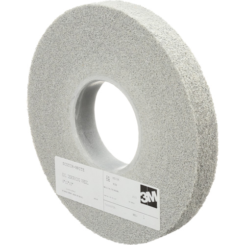 Meules d'&eacute;barbage EXL Scotch-Brite, 8" x 1", Arbre de 3", Oxyde d'aluminium Equipex