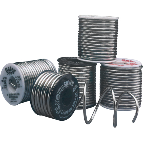 M&eacute;tal d'apport 40/60 &agrave; usage g&eacute;n&eacute;ral, &agrave; base de plomb, 40 % d'&eacute;tain, 60 % de plomb, &acirc;me Acide, dia. 0,125" Equipex