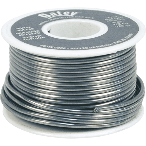 M&eacute;tal d'apport 60/40, &agrave; base de plomb, 60 % d'&eacute;tain, 40 % de plomb, &acirc;me Colophane, dia. 0,063" Equipex