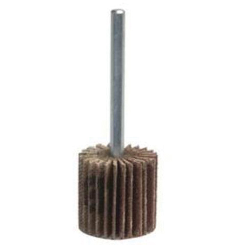 Grind-O-Flex Mini Mounted Flap Wheel, Aluminum Oxide, 80 Grit, 2" x 1" x 1/4" Equipex