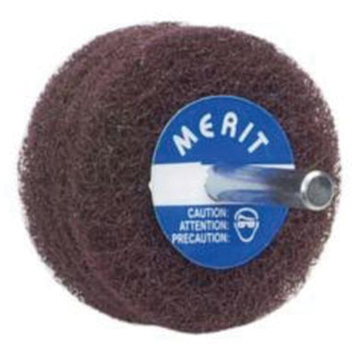 Abrasotex Non-Woven Disc Wheel, 4" Dia., Fine Grit, Aluminum Oxide Equipex