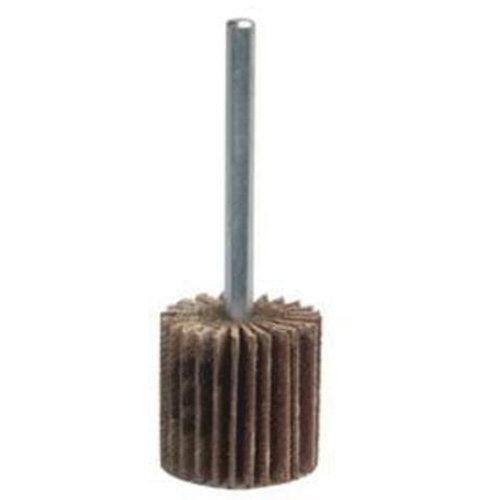 Grind-O-Flex Mini Mounted Flap Wheel, Aluminum Oxide, 320 Grit, 2" x 1/2" x 1/4" Equipex