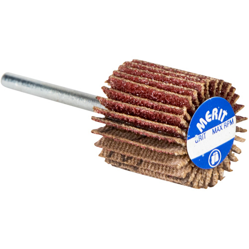 High Performance Micro-Mini Flap Wheel, Aluminum Oxide, 60 Grit, 3/4" x 3/4" x 1/8" Equipex