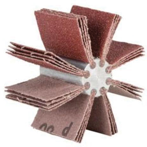 Plain Flap B-825 Bore Polisher, Aluminum Oxide, 80 Grit, 5-3/4" x 1-1/2" Equipex