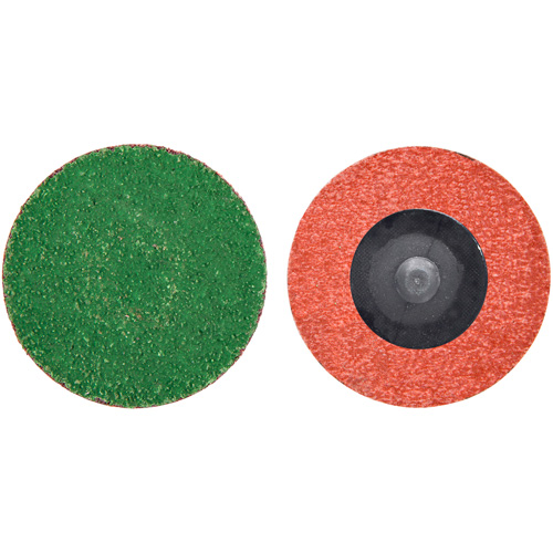 Disque de toile &agrave; changement rapide Zirc Plus, 2" dia., Grain 40, Alumine de zirconium Equipex