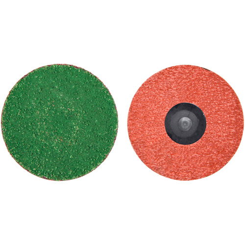 Zirc Plus Quick-Change Cloth Disc, 3" Dia., 120 Grit, Zirconia Alumina Equipex
