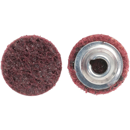 Disques non tiss&eacute;s &agrave; changement rapide, 2" dia., Grain Moyen, Oxyde d'aluminium Equipex