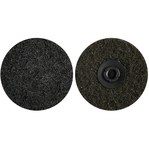 Disques non tiss&eacute;s &agrave; changement rapide, 3" dia., Grain Extra grossier, Oxyde d'aluminium Equipex