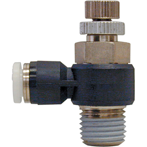 Vanne de contr&ocirc;le du d&eacute;bit, Sortie 1/4" NPT, 150 psi Equipex