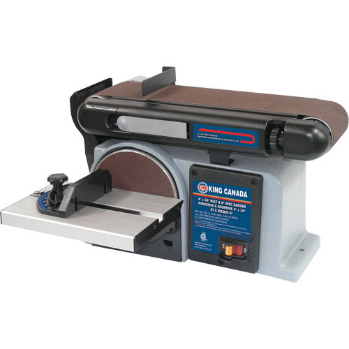 Ponceuses &agrave; bande &agrave; disque, 4" la x 36" lo Bande, 6" Disque Equipex