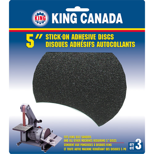 Disque de ponçage pour le bois, 5" dia., Grain 100 Equipex