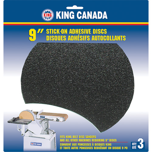 Wood Sanding Disc, 9" Dia., 60 Grit Equipex