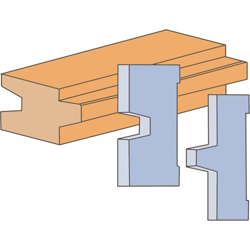 Tongue & Groove Moulding Cutter Set Equipex