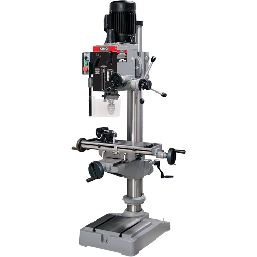 Gearhead Milling Drilling Machine, 6 Speeds, 1-1/4" Drilling Capacity Equipex