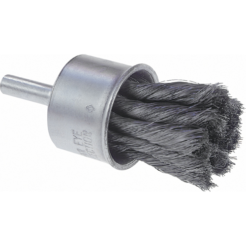 Brosses mont&eacute;es &agrave; fils nou&eacute;s, 1" dia., dia. Des fils 0,006", Tige 1/4" Equipex