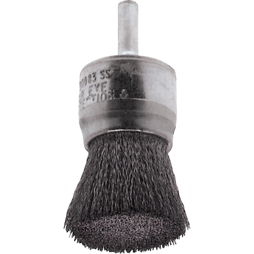 Crimped Wire End Brushes, 1/2", 0.0104" Fill, 1/4" Shank Equipex