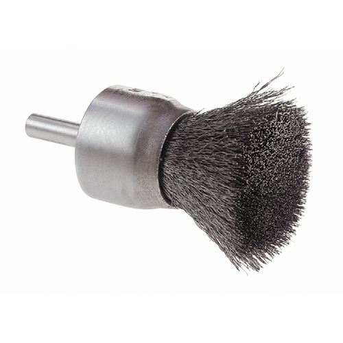 Brosse mont&eacute;e &agrave; fils ondul&eacute;s, 1", Fils 0.006 Equipex