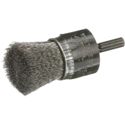 Brosse mont&eacute;e &agrave; fils ondul&eacute;s, 1", Fils 0,006" Equipex