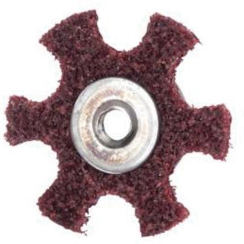 Abrasotex Surface Preparation Star, 3" Dia., Medium Grit, Aluminum Oxide Equipex