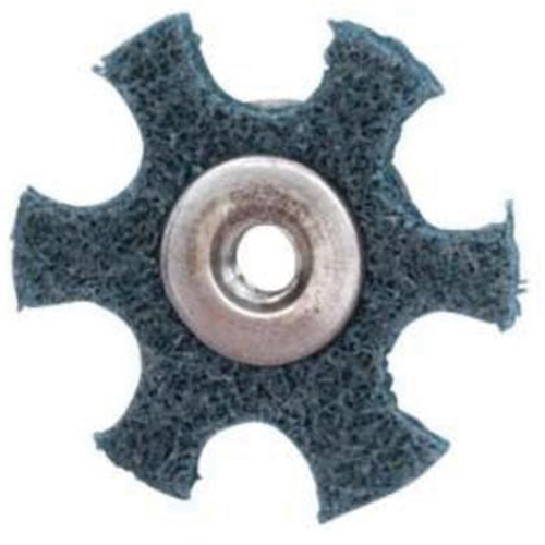 Disque abrasif en forme d'&eacute;toile pour pr&eacute;paration de surface Abrasotex , 1-1/2" dia., Grain Tr&egrave;s fin, Oxyde d'aluminium Equipex