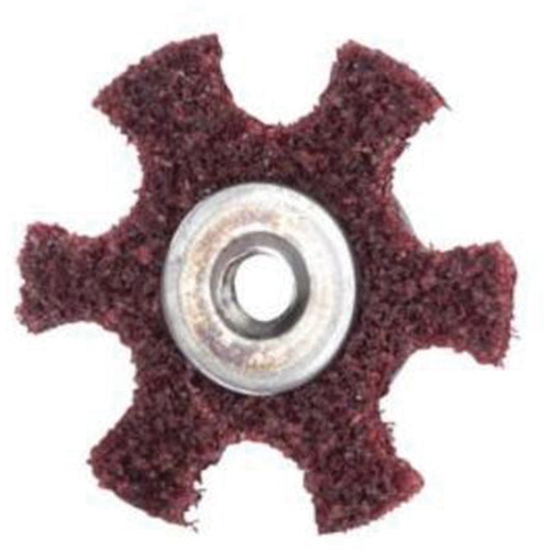 Disque abrasif en forme d'&eacute;toile pour pr&eacute;paration de surface Abrasotex , 2" dia., Grain Moyen, Oxyde d'aluminium Equipex