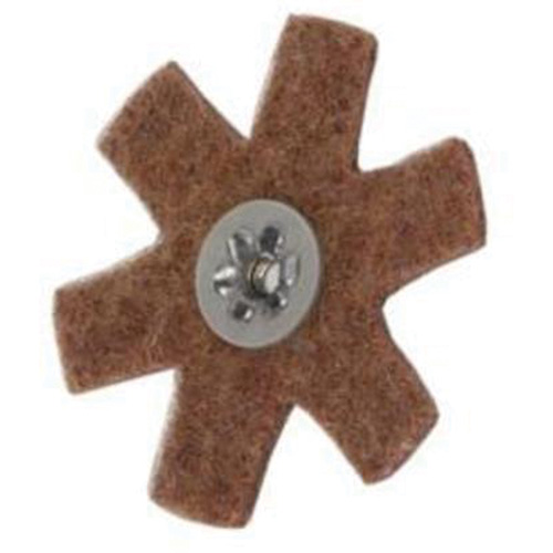 Disque abrasif en forme d'&eacute;toile pour pr&eacute;paration de surface Abrasotex , 3" dia., Grain Cors&eacute;, Oxyde d'aluminium Equipex